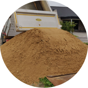 Bundsikringssand i en bunke